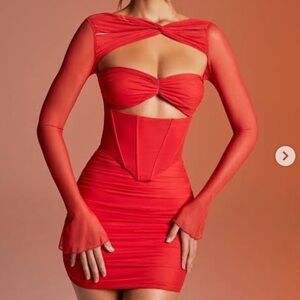 Red Oh Polly Nirvana mini dress